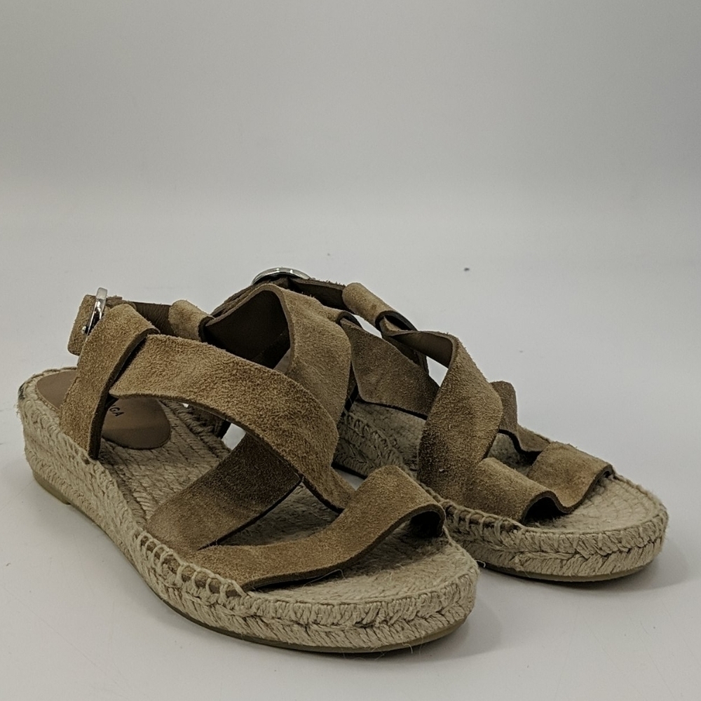 VIA SPIGA Suede Espadrille Sandals